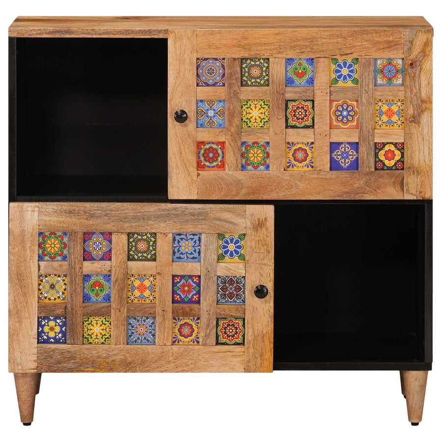 Dressoir Naturel 80 x 33,5 x 75 cm Massief Mango Hout
