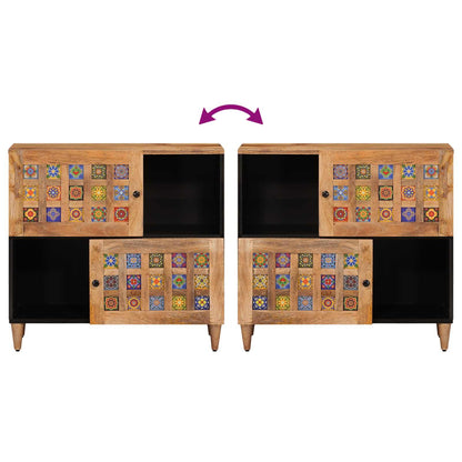 Dressoir Naturel 80 x 33,5 x 75 cm Massief Mango Hout