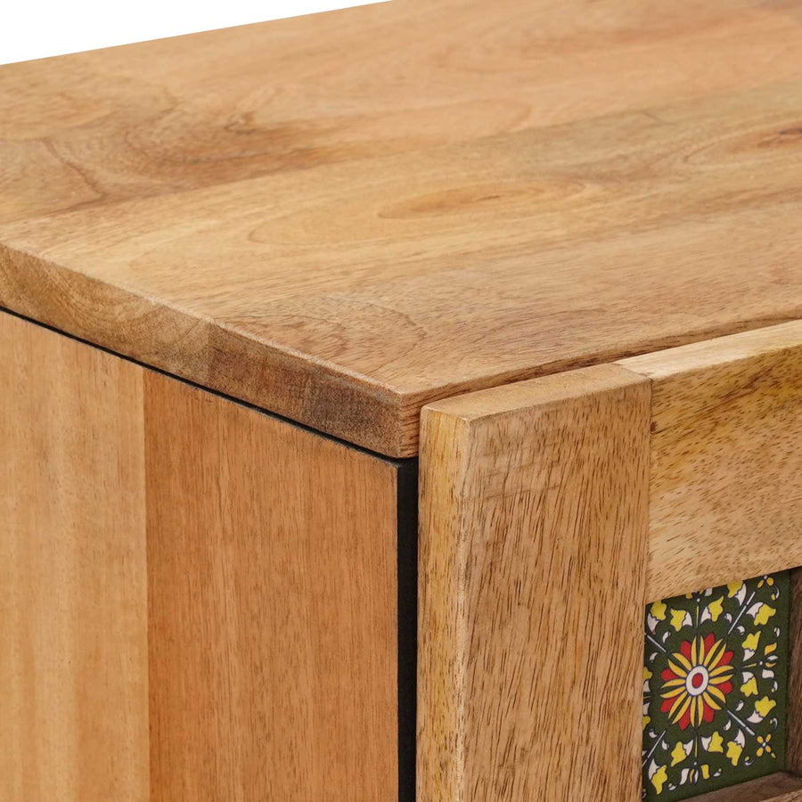 Hoge kast Naturel 40 x 33 x 110 cm Massief Mango Hout