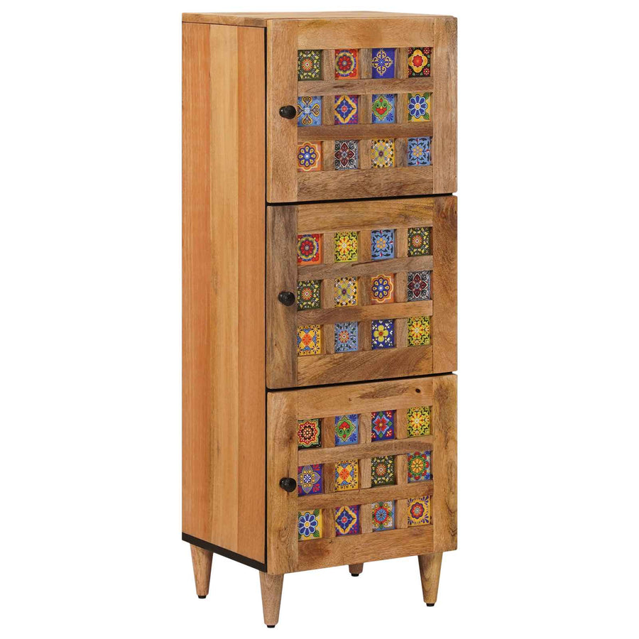 Hoge kast Naturel 40 x 33 x 110 cm Massief Mango Hout
