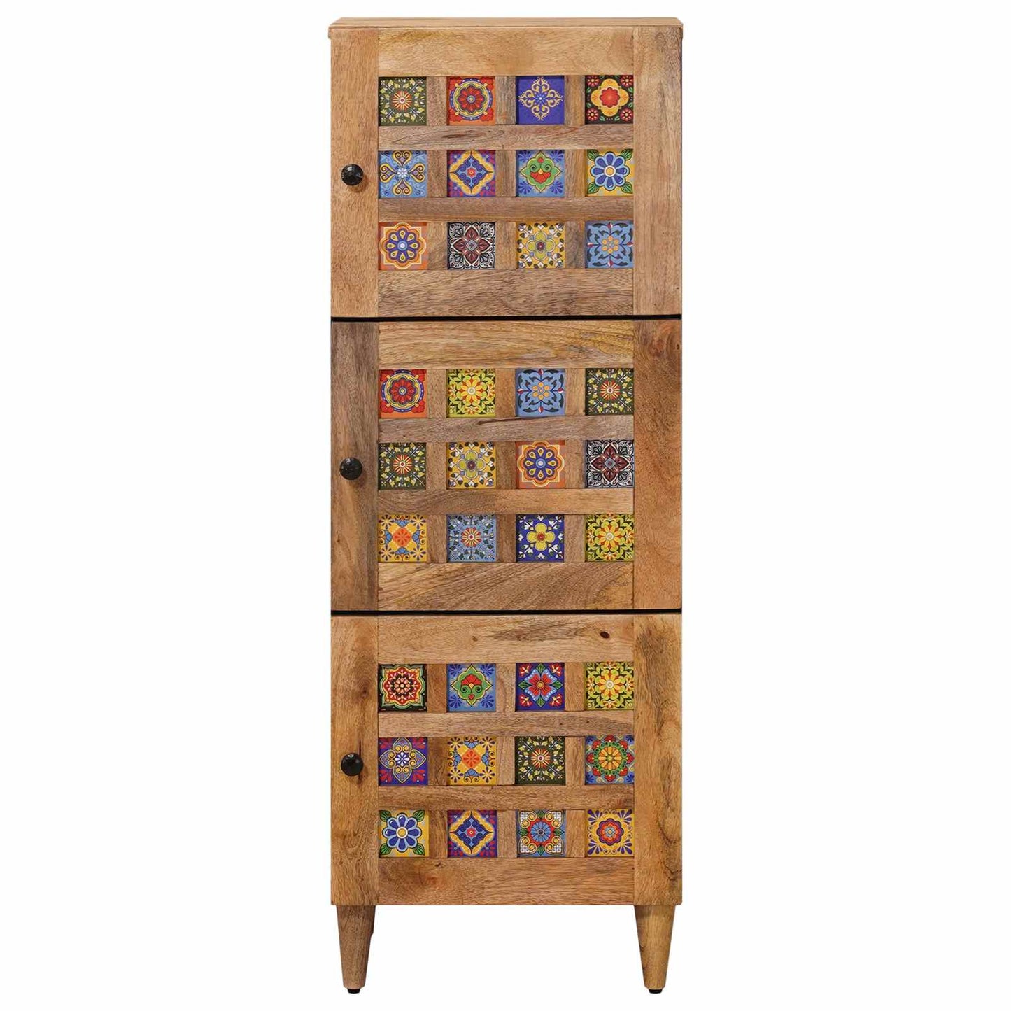 Hoge kast Naturel 40 x 33 x 110 cm Massief Mango Hout