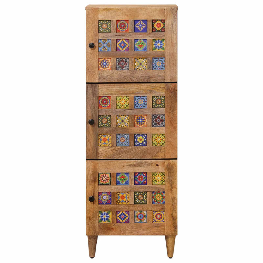Hoge kast Naturel 40 x 33 x 110 cm Massief Mango Hout