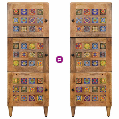Hoge kast Naturel 40 x 33 x 110 cm Massief Mango Hout