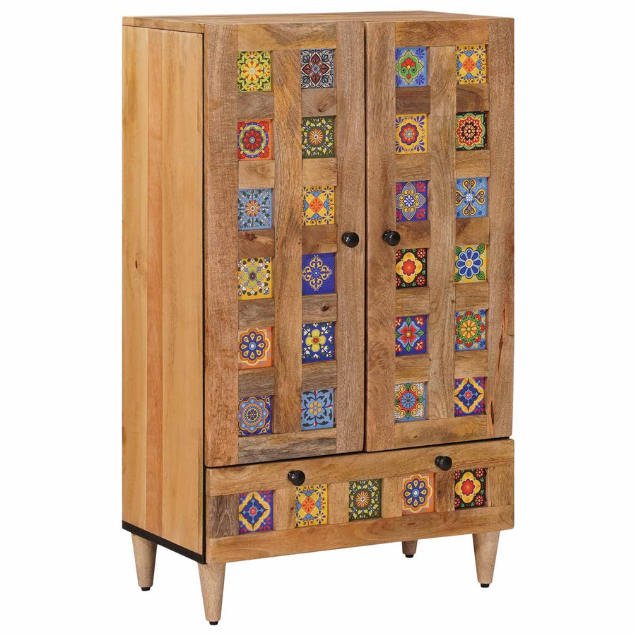 Hoge kast Naturel 60 x 33,5 x 100 cm Massief Mango Hout
