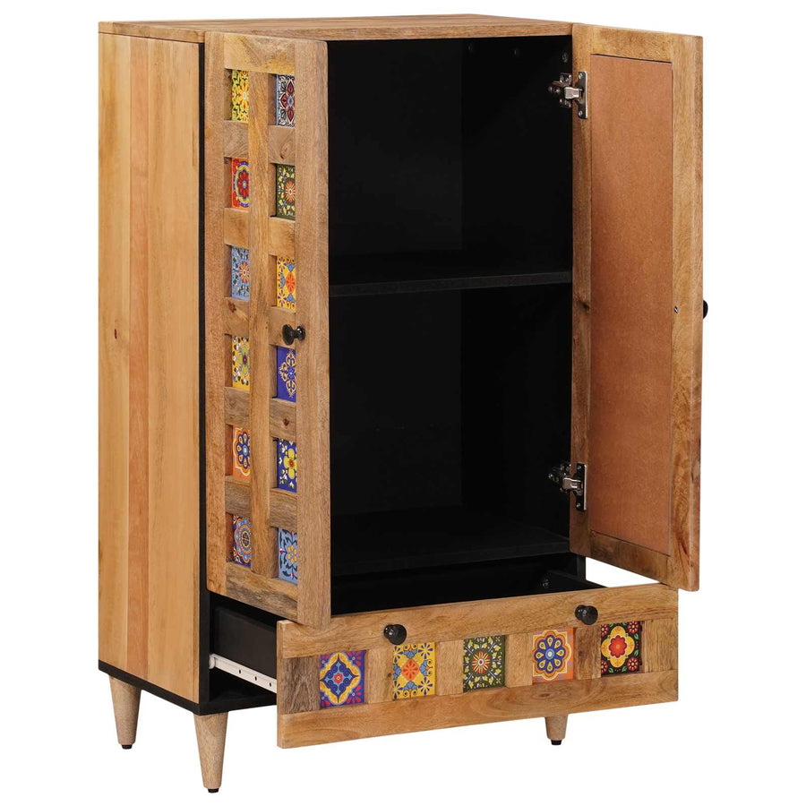 Hoge kast Naturel 60 x 33,5 x 100 cm Massief Mango Hout