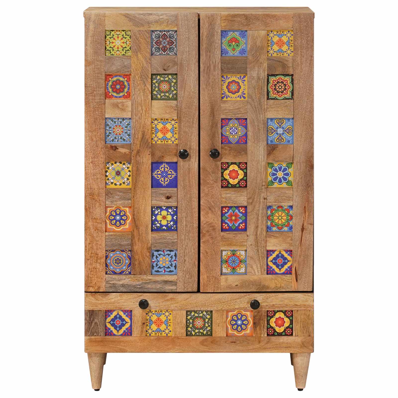 Hoge kast Naturel 60 x 33,5 x 100 cm Massief Mango Hout