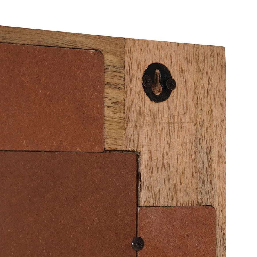 Badkamer Spiegel Naturel 50 x 70 x 3 cm Massief Mango Hout