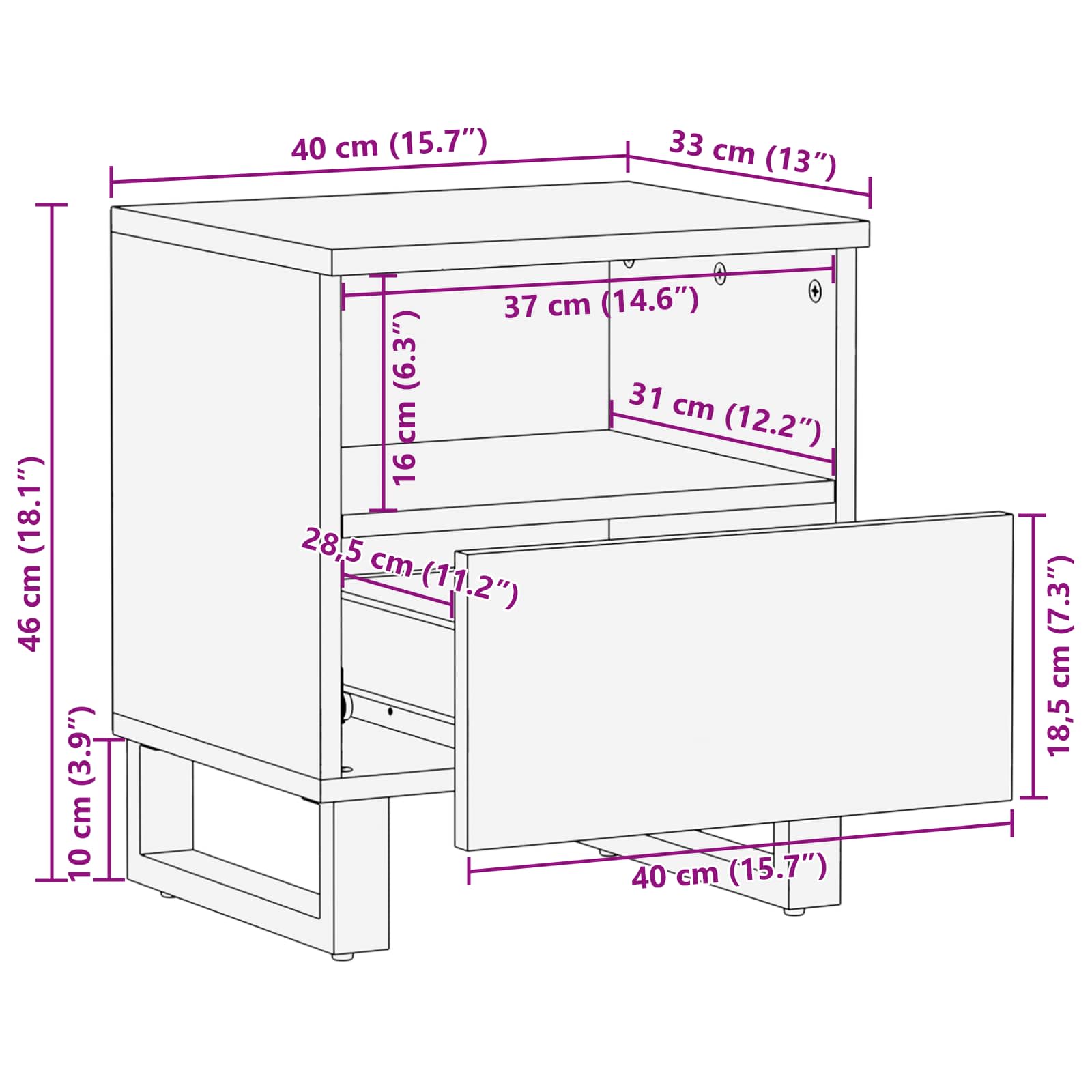 Bed kast