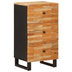Sideboard with Drawer Brown 40 x 33 x 75 cm Solid Mango Wood