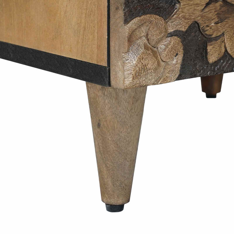 Nachtkastje Bruin 40 x 33,5 x 46 cm Massief Mango Hout