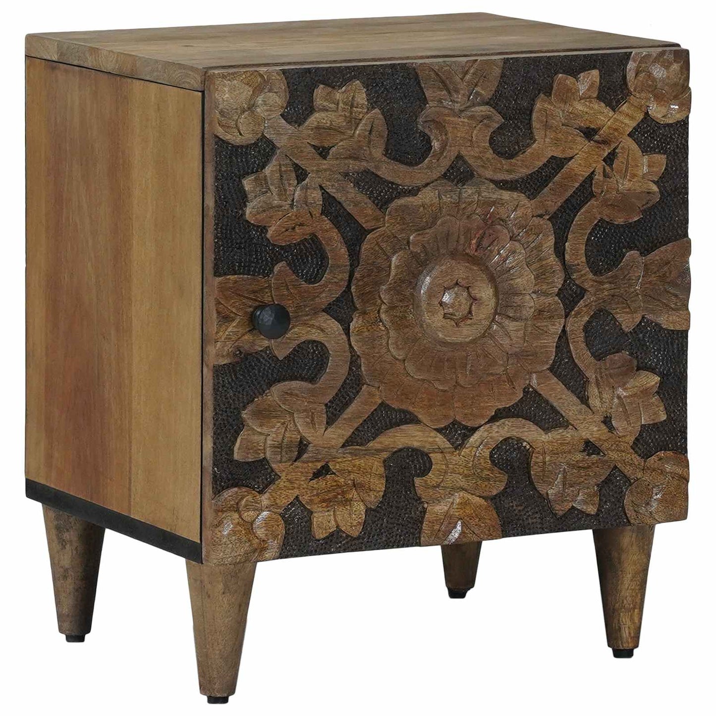 Nachtkastje 2 pcs Bruin 40 x 33,5 x 46 cm Massief Mango Hout