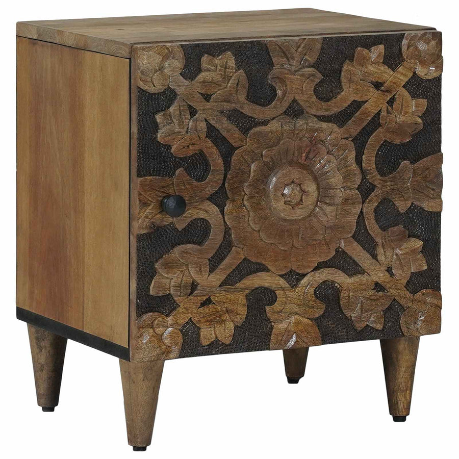Nachtkastje 2 pcs Bruin 40 x 33,5 x 46 cm Massief Mango Hout