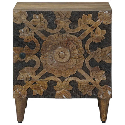 Nachtkastje 2 pcs Bruin 40 x 33,5 x 46 cm Massief Mango Hout
