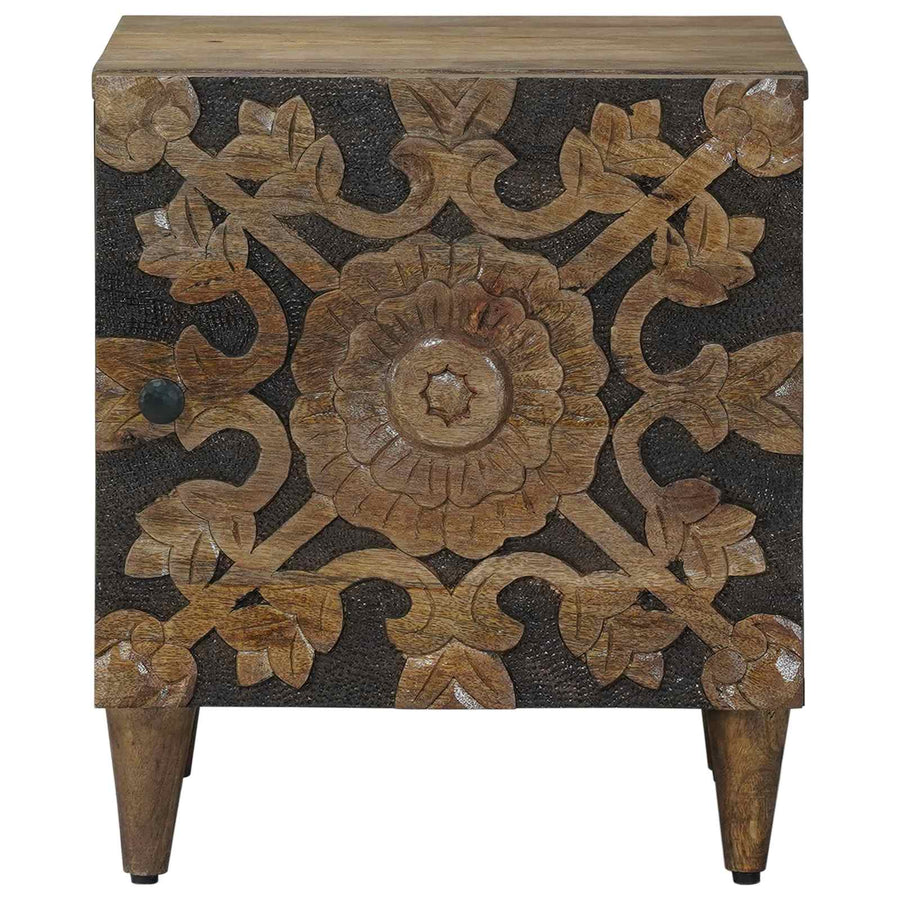 Nachtkastje 2 pcs Bruin 40 x 33,5 x 46 cm Massief Mango Hout