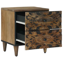 Nachtkastje met lade Bruin 40 x 33,5 x 46 cm Massief Mango Hout