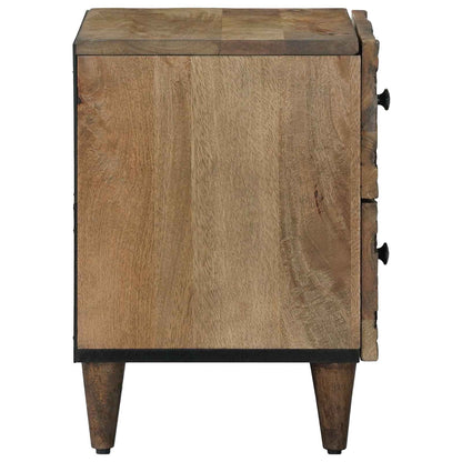 Nachtkastje 2 pcs Bruin 40 x 33,5 x 46 cm Massief Mango Hout