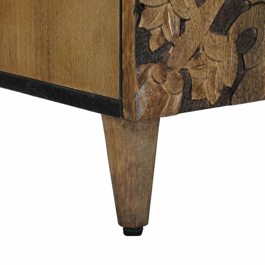 TV-kast met opslag Bruin 105 x 33,5 x 46 cm Massief Mango Hout