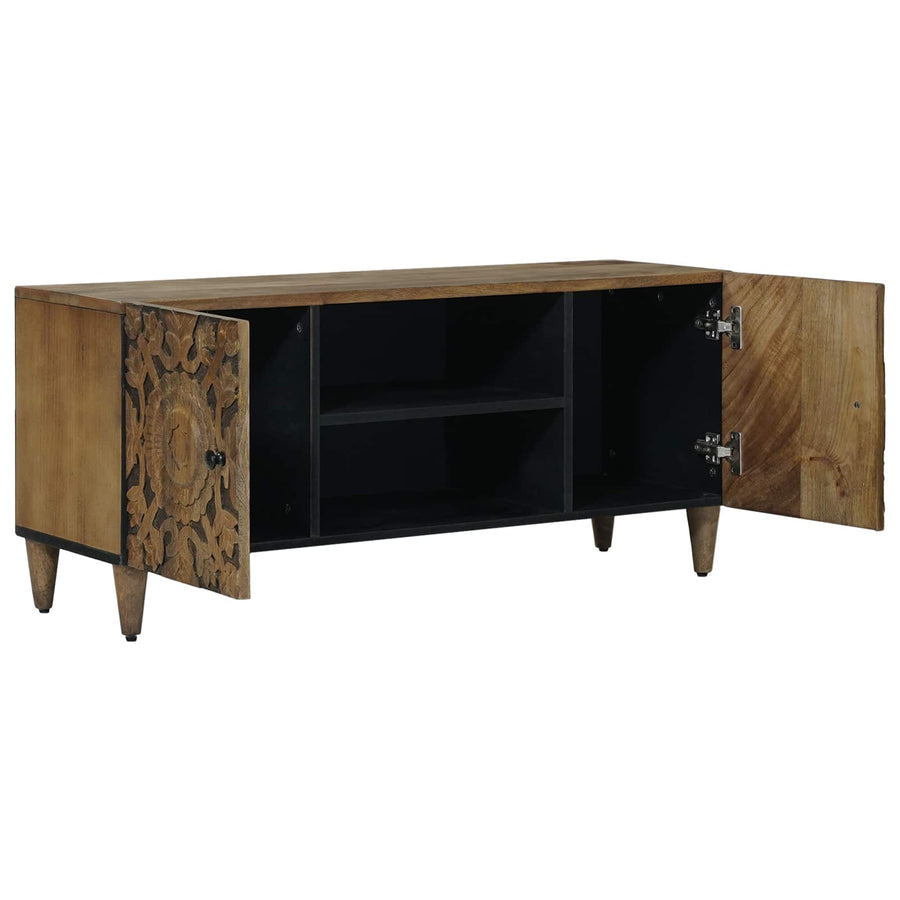 TV-kast met opslag Bruin 105 x 33,5 x 46 cm Massief Mango Hout