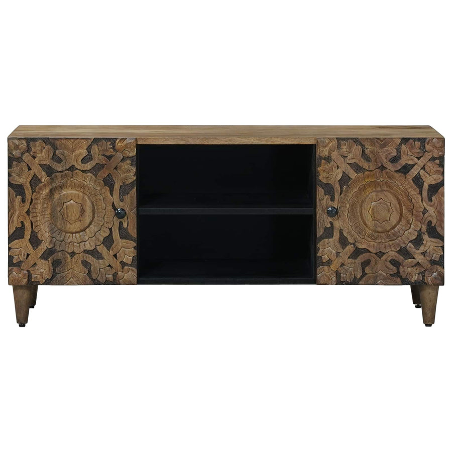 TV-kast met opslag Bruin 105 x 33,5 x 46 cm Massief Mango Hout