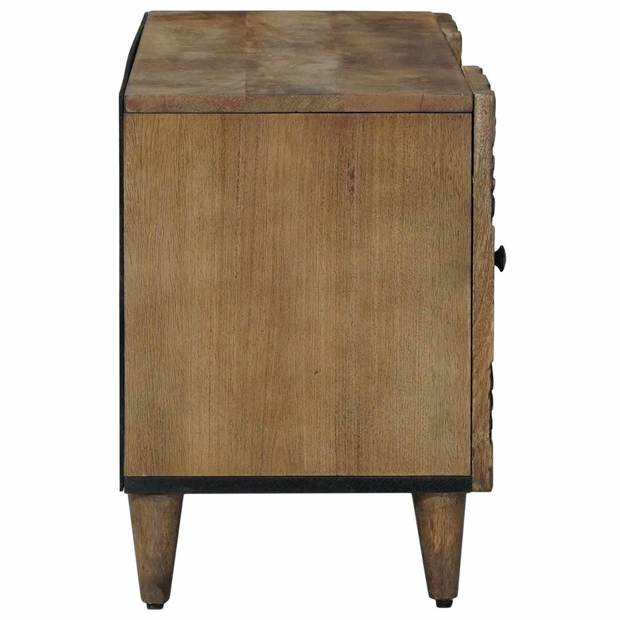 TV-kast met opslag Bruin 105 x 33,5 x 46 cm Massief Mango Hout