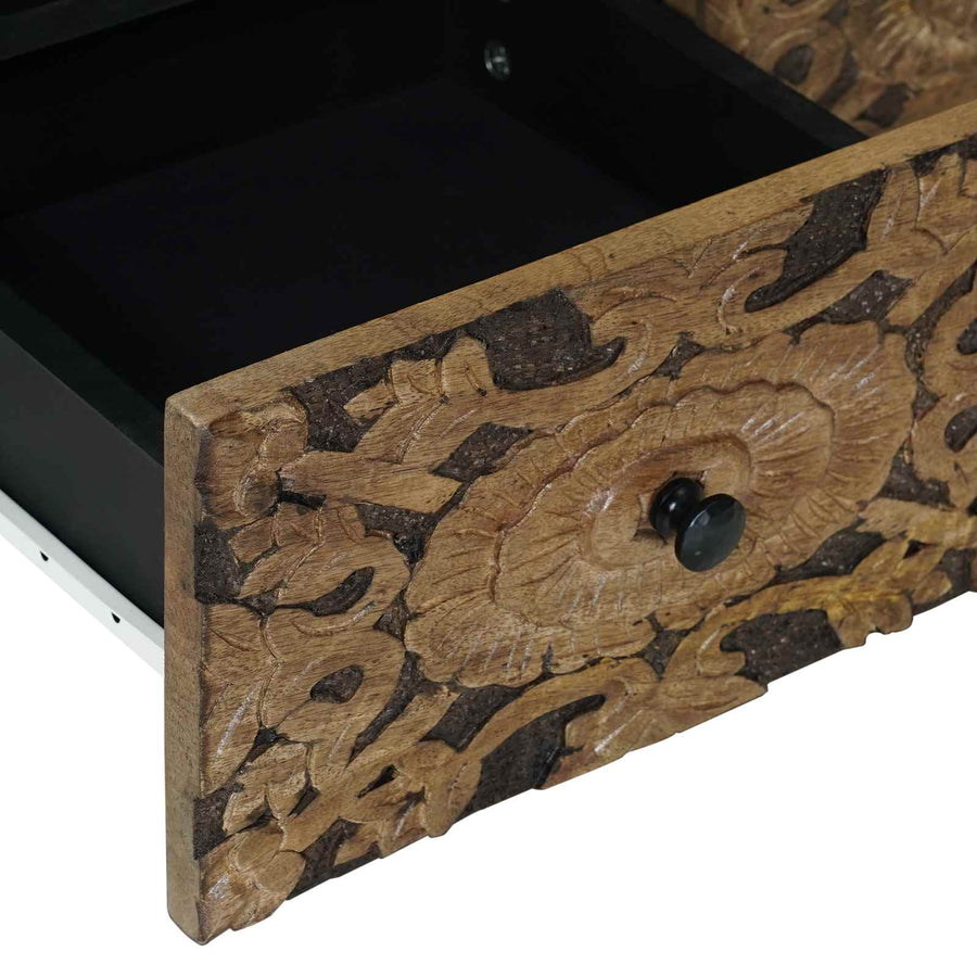 TV-kast met opslag Bruin 70 x 33,5 x 46 cm Massief Mango Hout