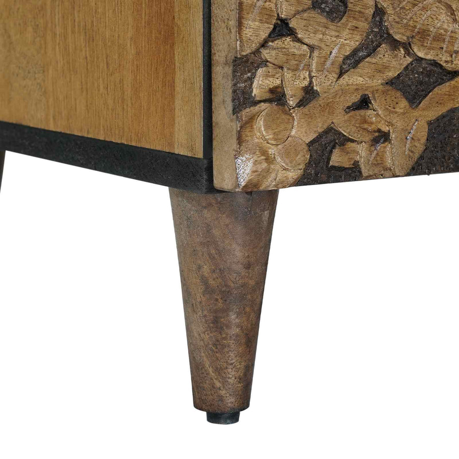 TV-kast met opslag Bruin 70 x 33,5 x 46 cm Massief Mango Hout