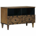 TV-kast massief mangohout 70x33,5x46 cm bruin