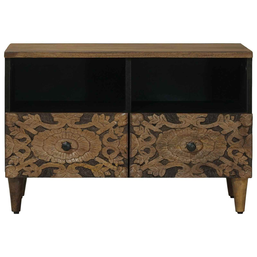 TV-kast met opslag Bruin 70 x 33,5 x 46 cm Massief Mango Hout