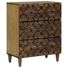 Dressoir massief mango hout 60x33,5x75 cm bruin