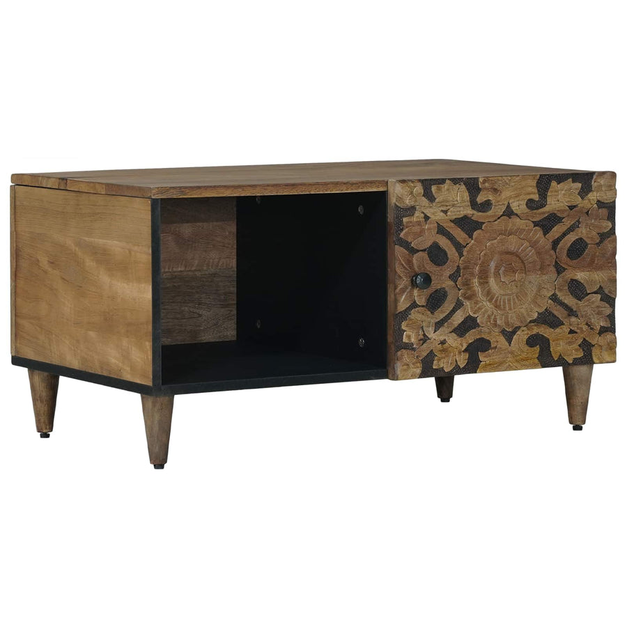 Salontafel Bruin 80 x 50 x 40 cm Massief Mango Hout