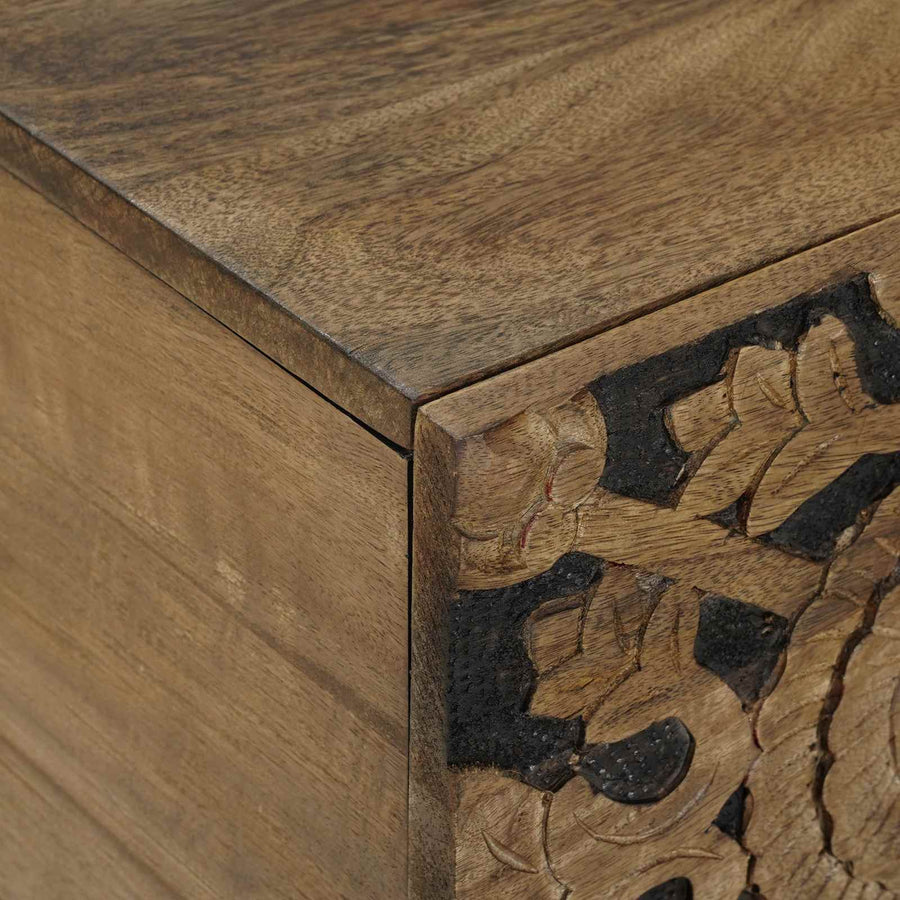 Salontafel Bruin 80 x 50 x 40 cm Massief Mango Hout