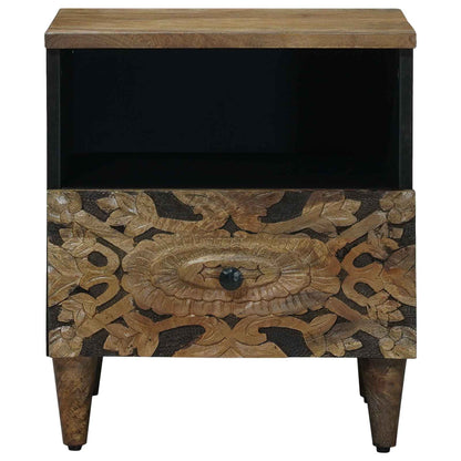 Bed kast 2 pcs Bruin 40 x 33 x 46 cm Massief Mango Hout