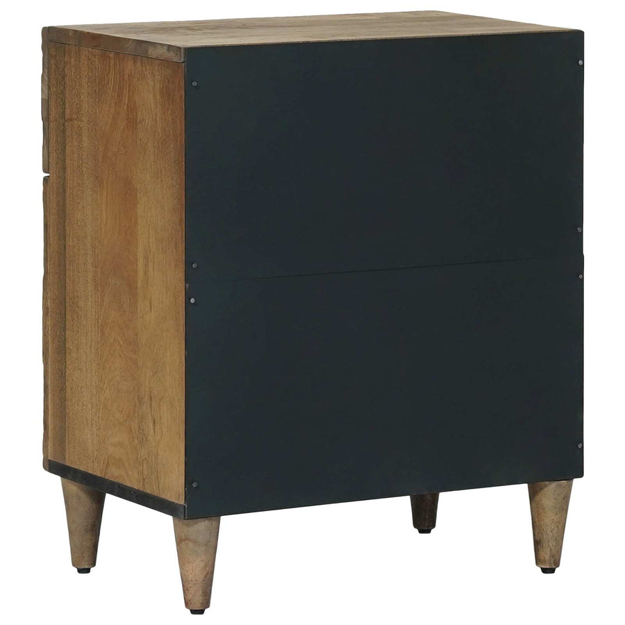 Bed kast met lade Bruin 50 x 33 x 60 cm Massief Mango Hout
