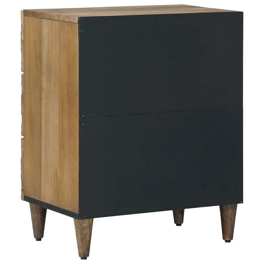 Bed kast met lade Bruin 50 x 33 x 60 cm Massief Mango Hout