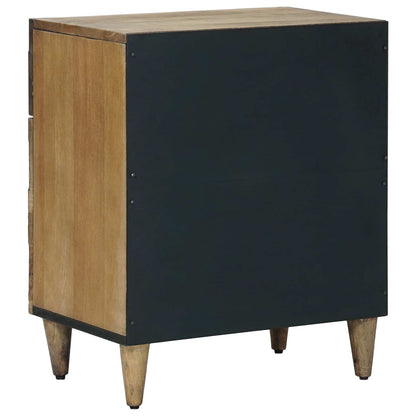 Bed kast met lade Bruin 50 x 33 x 60 cm Massief Mango Hout