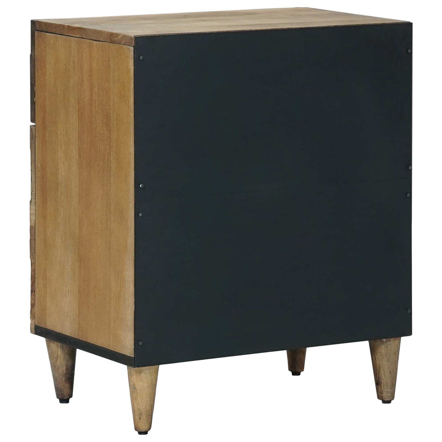 Bed kast met lade Bruin 50 x 33 x 60 cm Massief Mango Hout