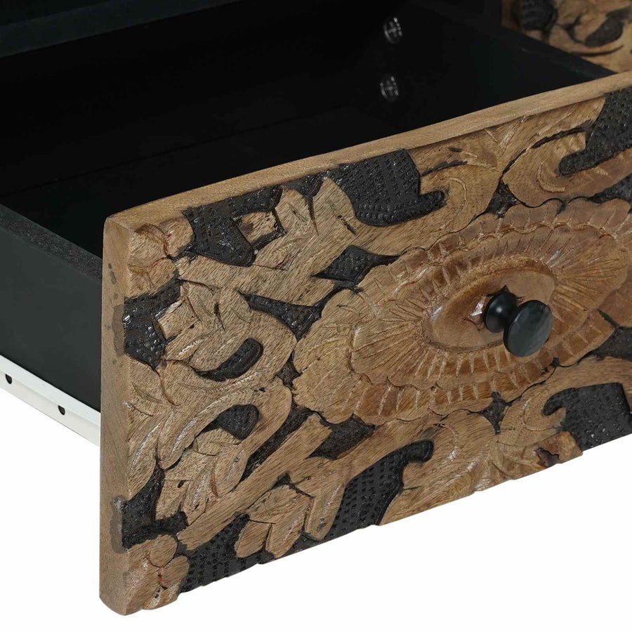 Salontafel met lade Bruin 80 x 54 x 40 cm Massief Mango Hout