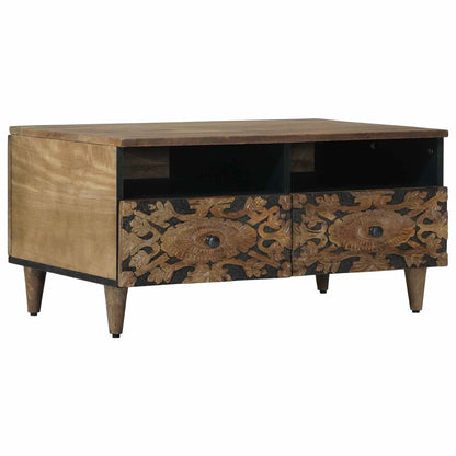 Salontafel met lade Bruin 80 x 54 x 40 cm Massief Mango Hout