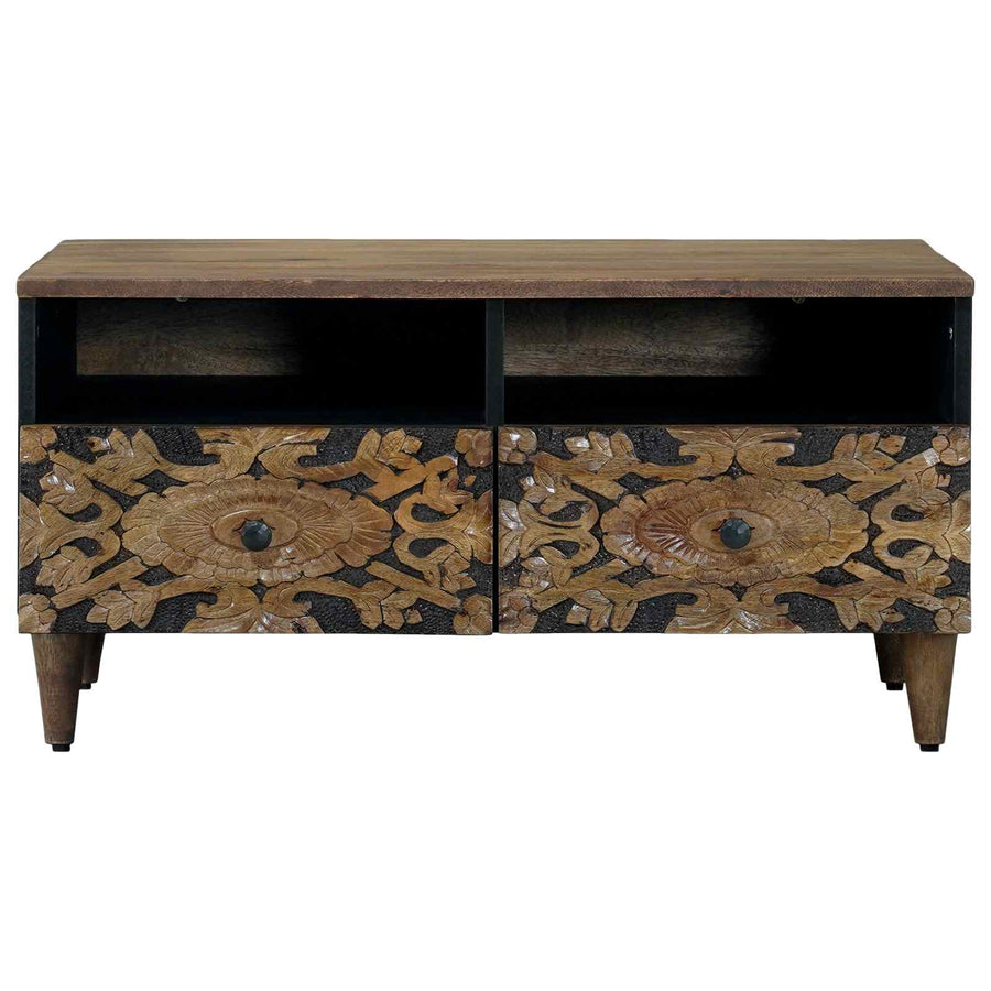 Salontafel met lade Bruin 80 x 54 x 40 cm Massief Mango Hout