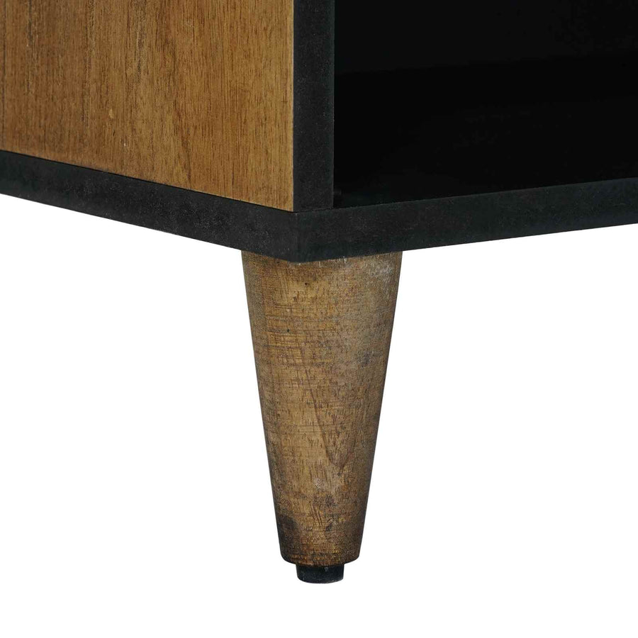 TV-kast met plank Bruin 80 x 31,5 x 46 cm Massief Mango Hout