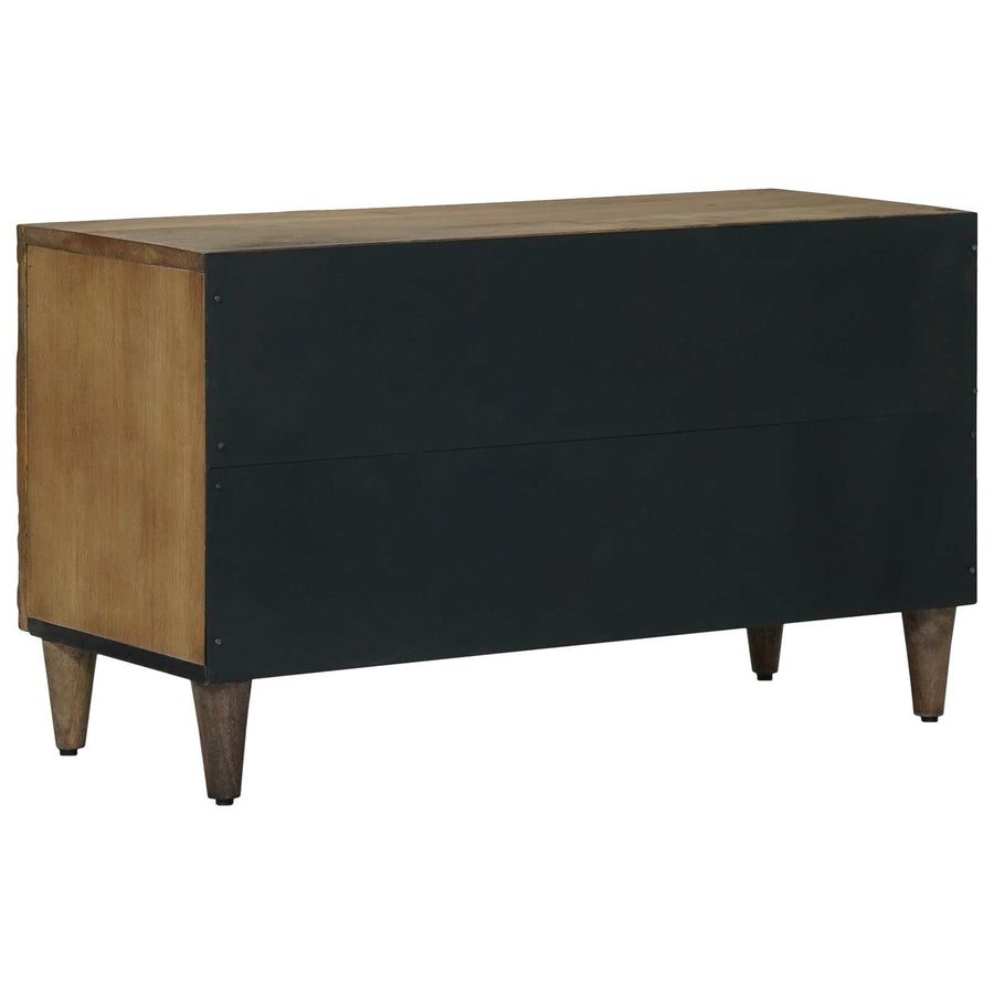 TV-kast met plank Bruin 80 x 31,5 x 46 cm Massief Mango Hout