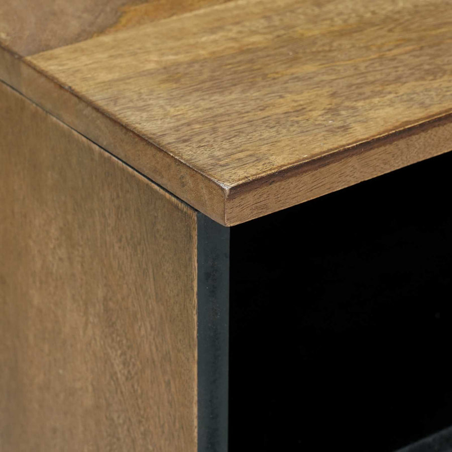 TV-kast met lade Bruin 100 x 33,5 x 46 cm Massief Mango Hout