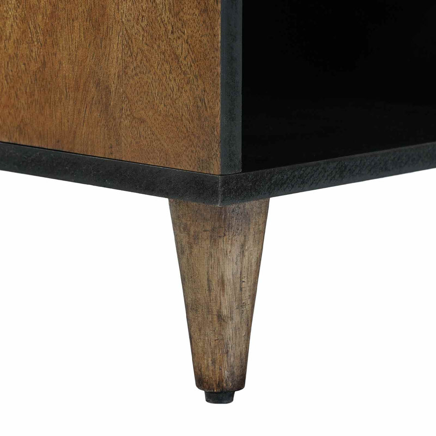 TV-kast met lade Bruin 100 x 33,5 x 46 cm Massief Mango Hout