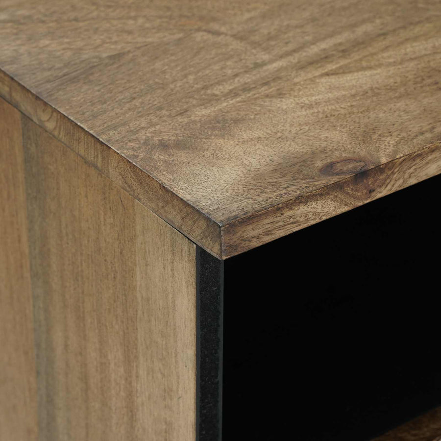 TV-kast met lade Bruin 80 x 33,5 x 46 cm Massief Mango Hout