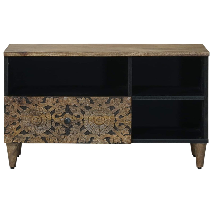 TV-kast met lade Bruin 80 x 33,5 x 46 cm Massief Mango Hout
