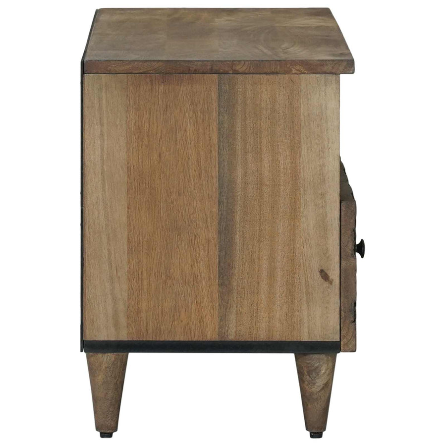 TV-kast met lade Bruin 80 x 33,5 x 46 cm Massief Mango Hout
