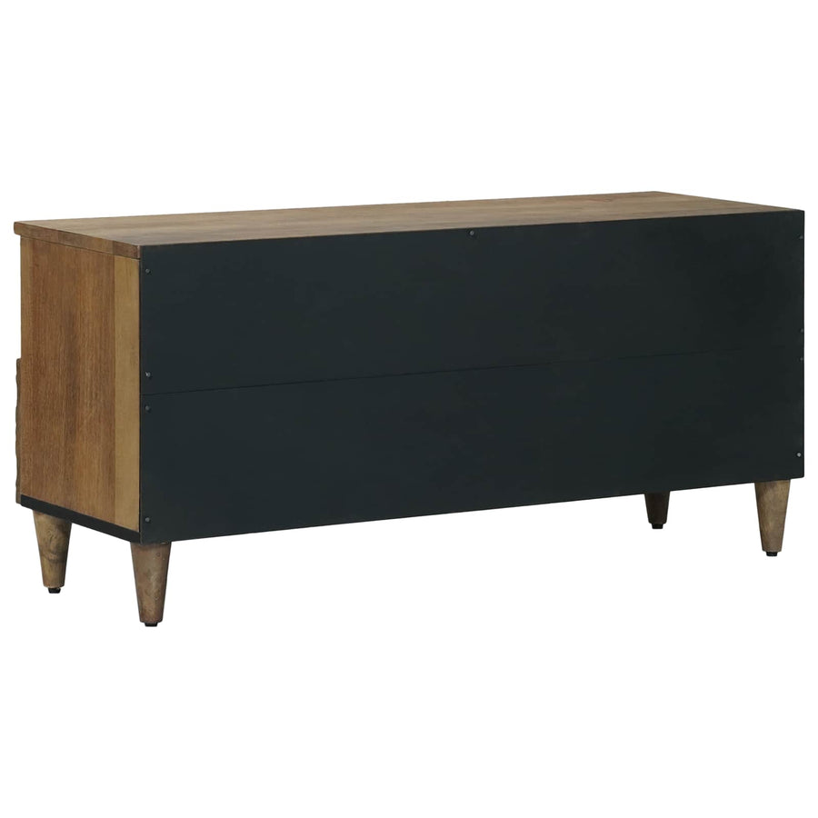 TV-kast met lade Bruin 100 x 33,5 x 46 cm Massief Mango Hout