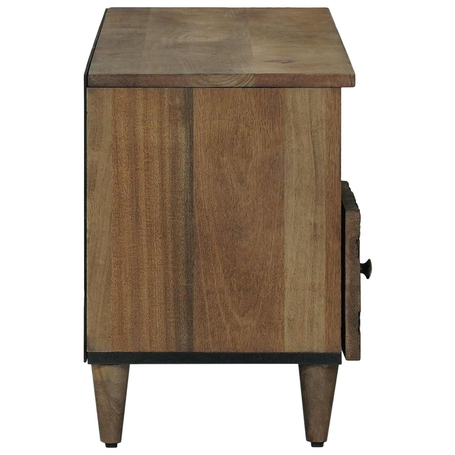 TV-kast met lade Bruin 100 x 33,5 x 46 cm Massief Mango Hout