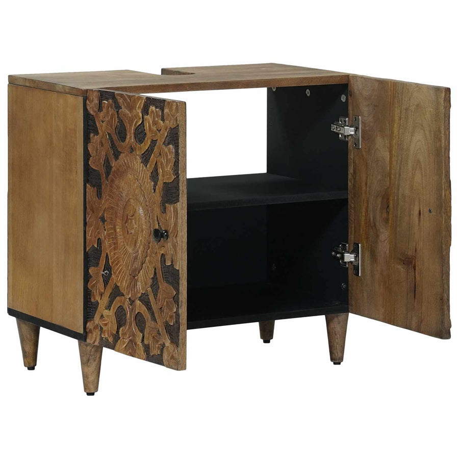 Badkamer wastafelkast Bruin 62 x 33 x 58 cm Massief Mango Hout