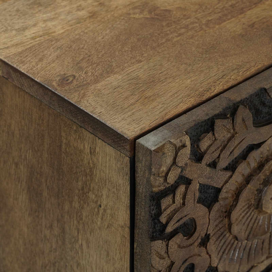 Badkamer Hangkast Bruin 38 x 33,5 x 48 cm Massief Mango Hout